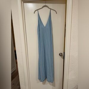 Zara Light Blue Backless Dress. Size small